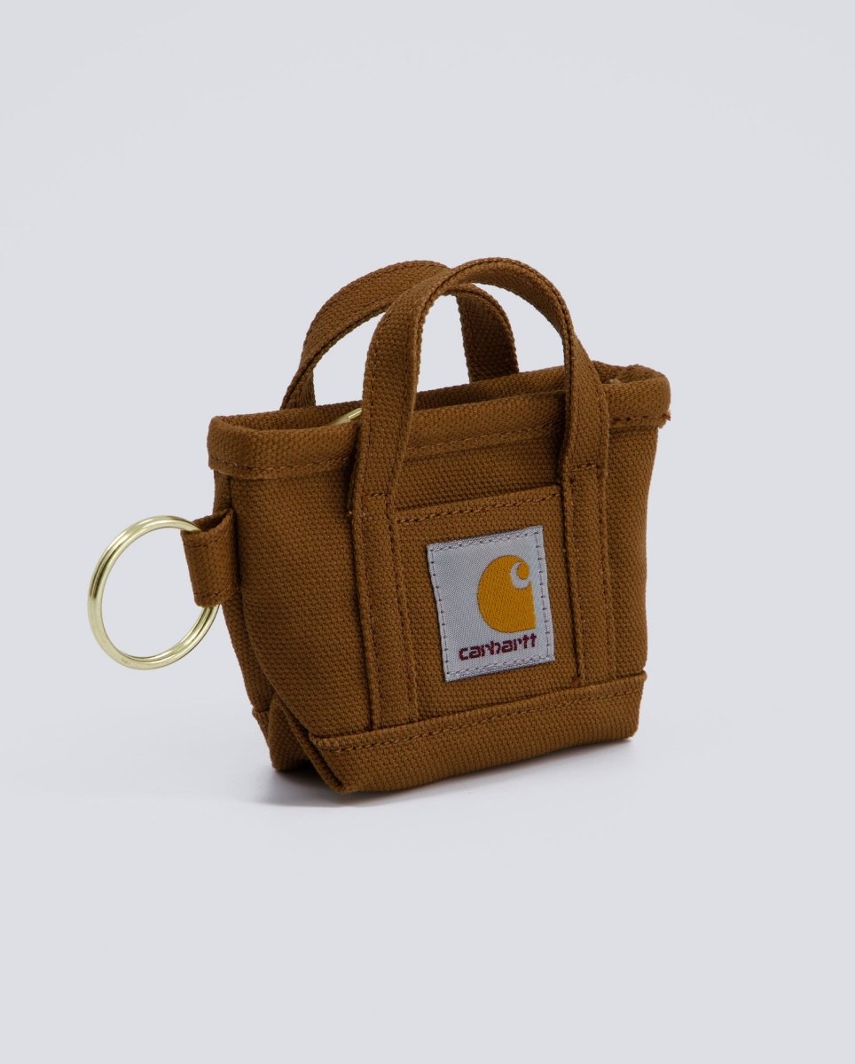 Llavero Carhartt WIP Mini Tote Bag Keychain Hamilton Marrón Unisex