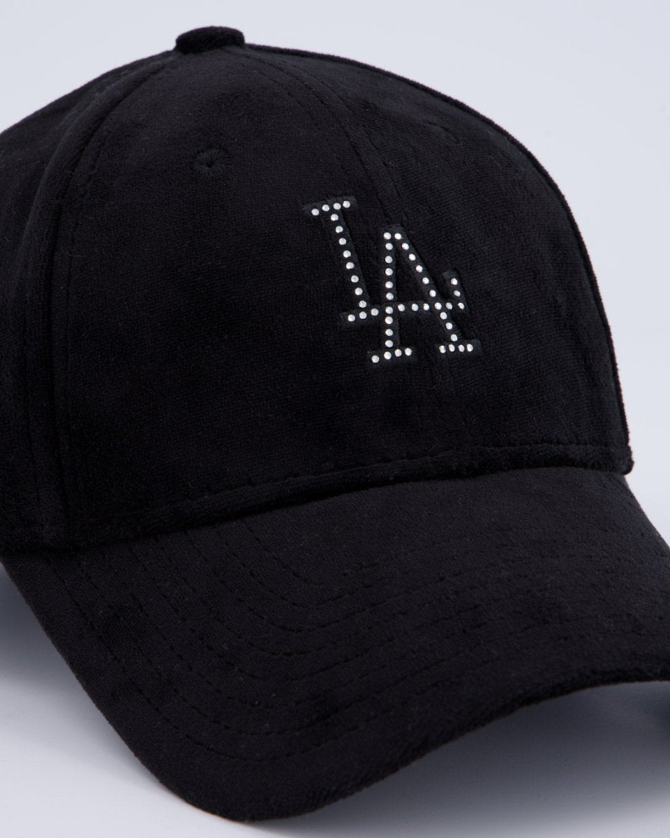 Gorra New Era Diamante LA Negro Mujer