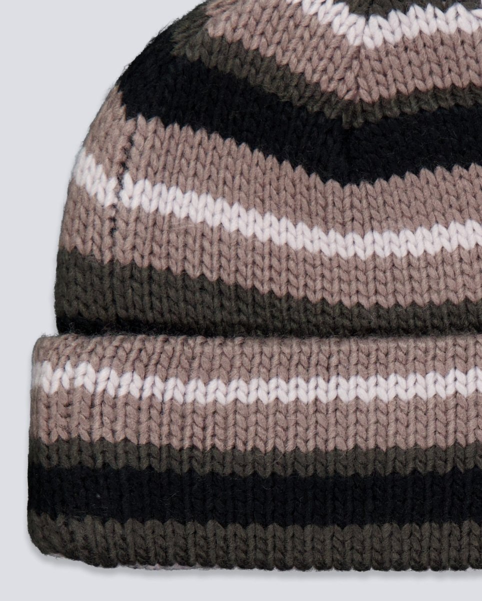 Gorro Butter Goods Ombre Stripe Knit Negro y Gris Unisex