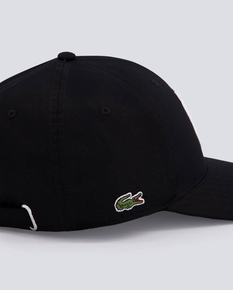 Gorra Lacoste Baseball Bordado 3D Negro Unisex