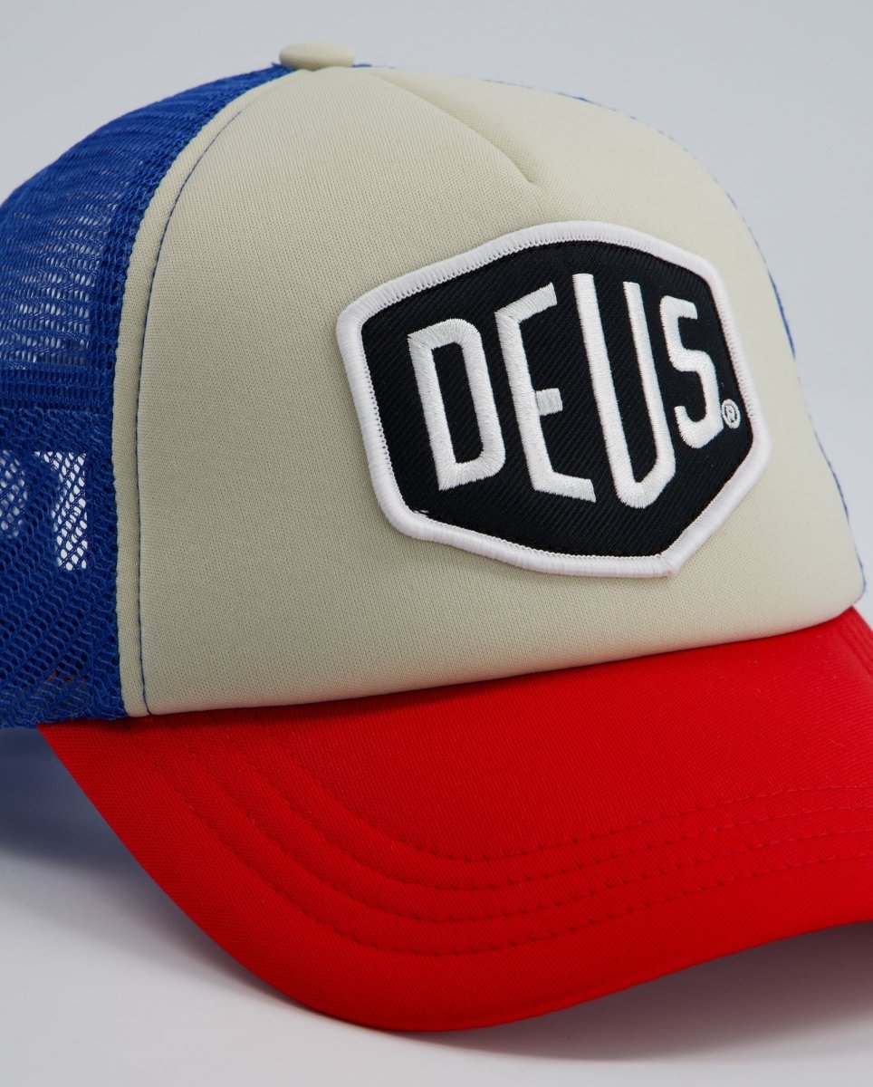 Gorra Deus Malden Trucker Azul y Blanco Unisex