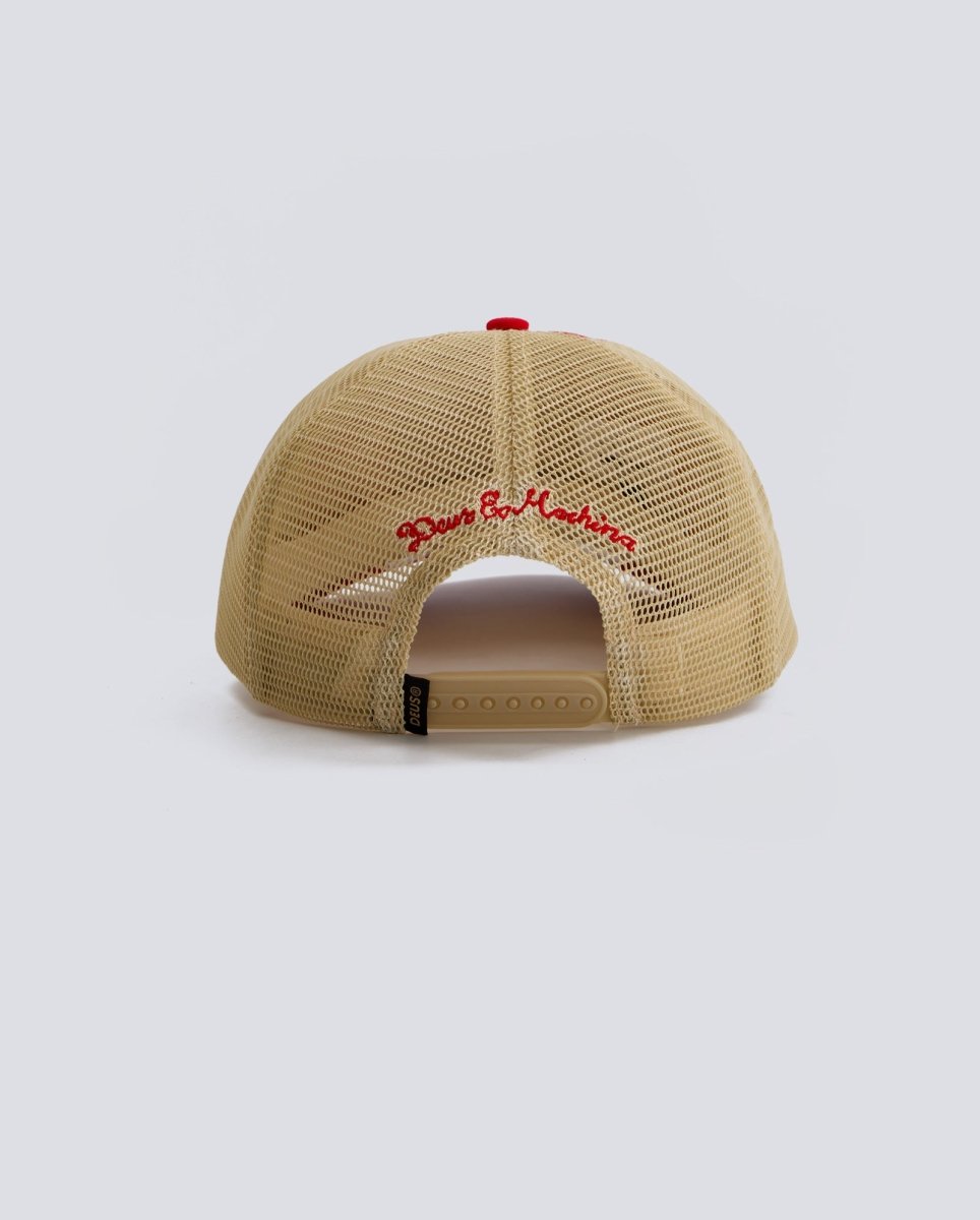 Gorra Deus Malden Trucker Roja Unisex