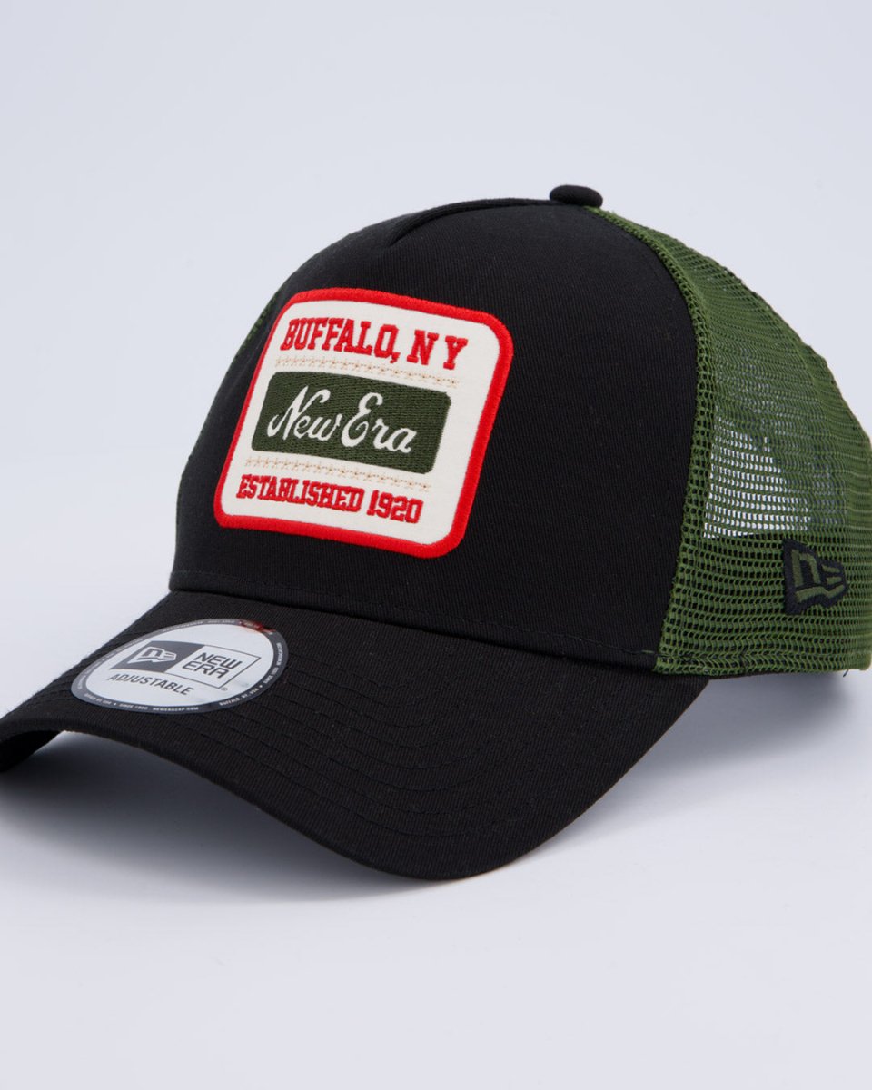 Gorra New Era Ne Patch Negro y Verde Unisex gorra