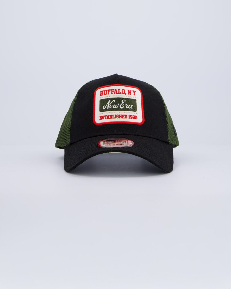 Gorra New Era Ne Patch Negro y Verde Unisex gorra