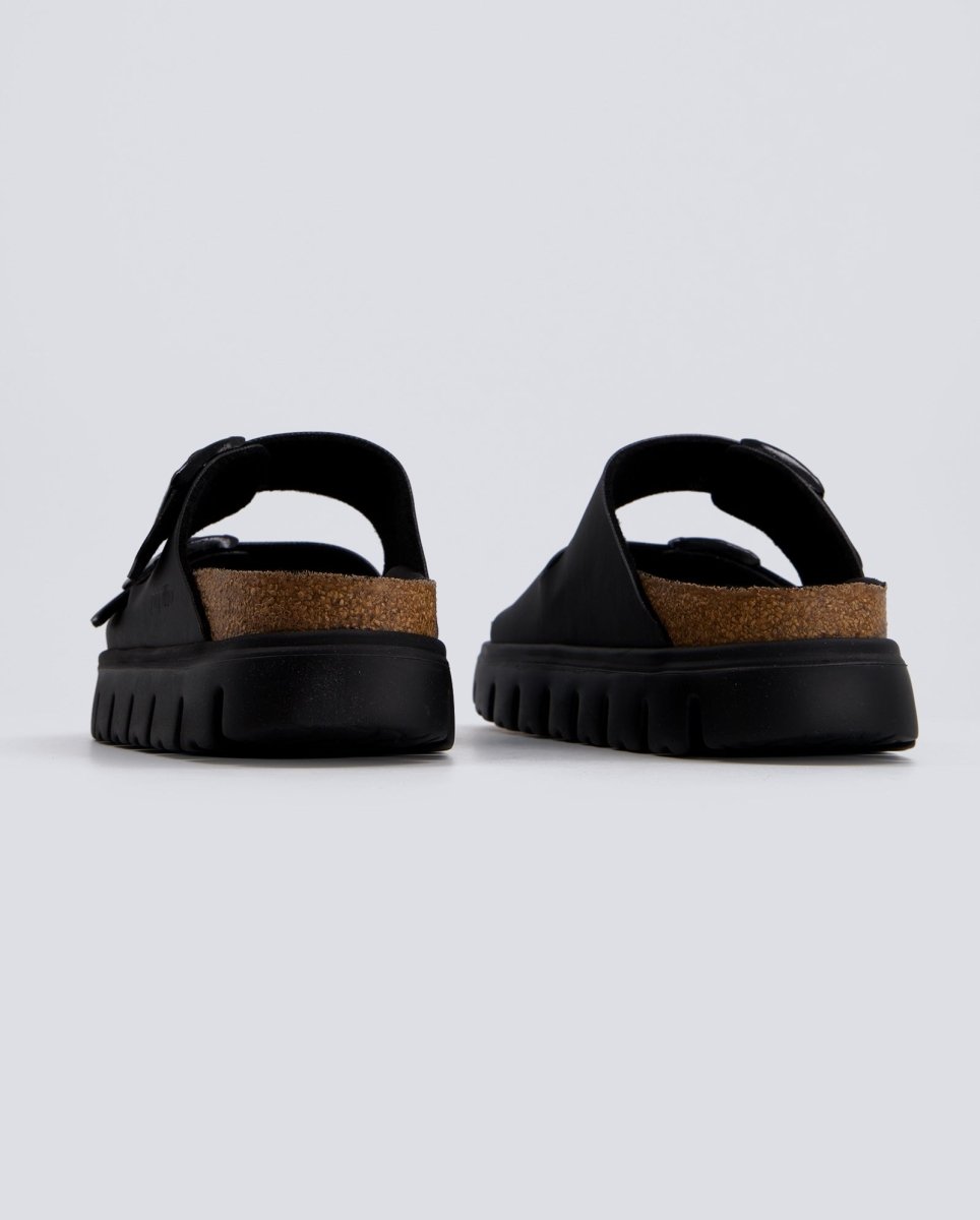 Birkenstock Arizona Chunky Suede Negro Mujer
