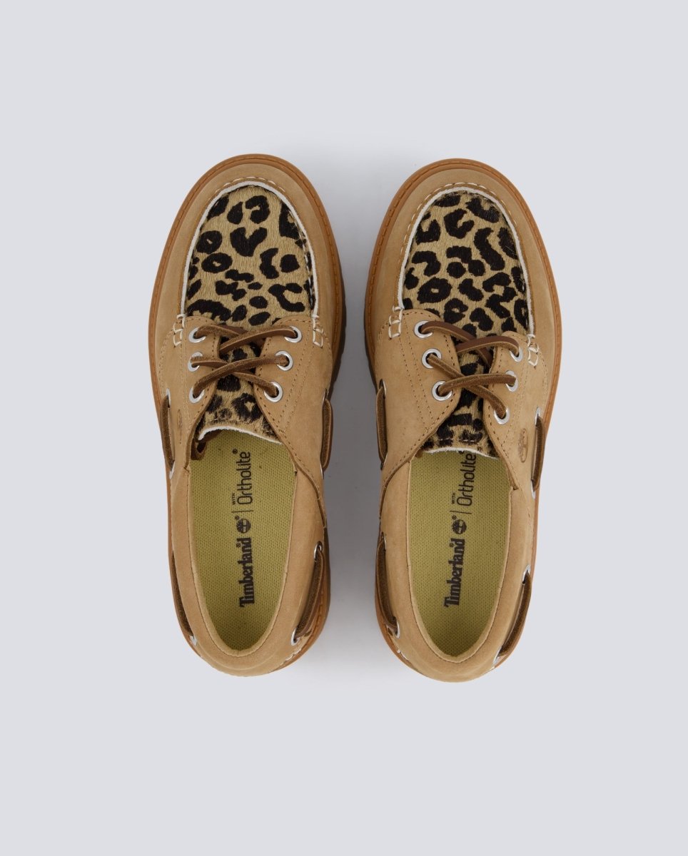 Timberland Boat Nubuck Leopardo Marrón Mujer