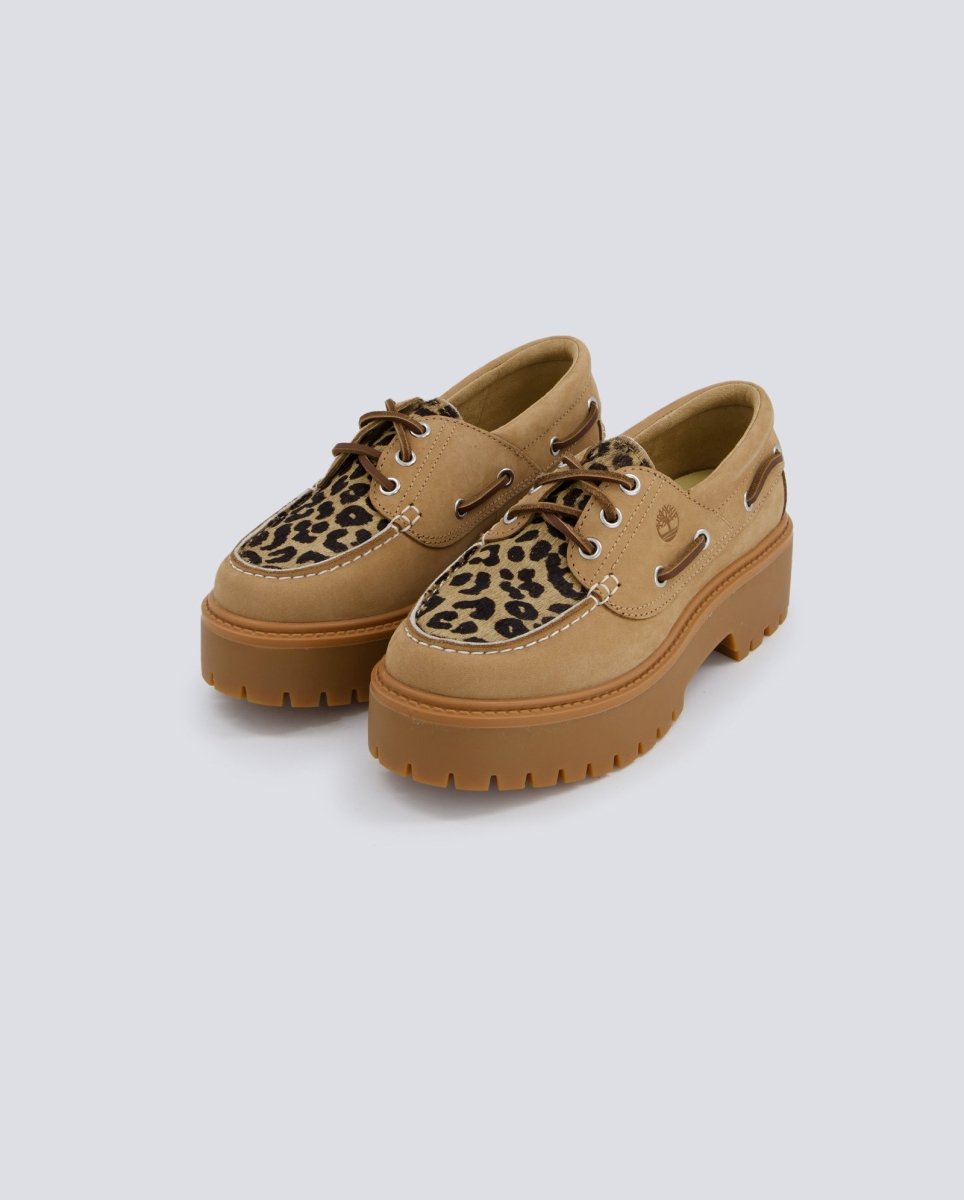 Timberland Boat Nubuck Leopardo Marrón Mujer