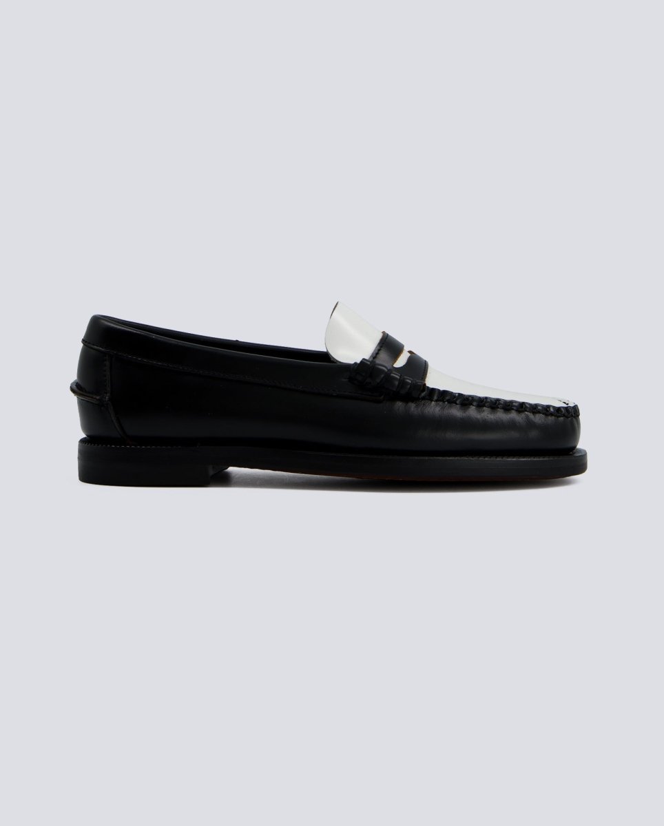 Sebago Dan Negro y Blanco Mujer