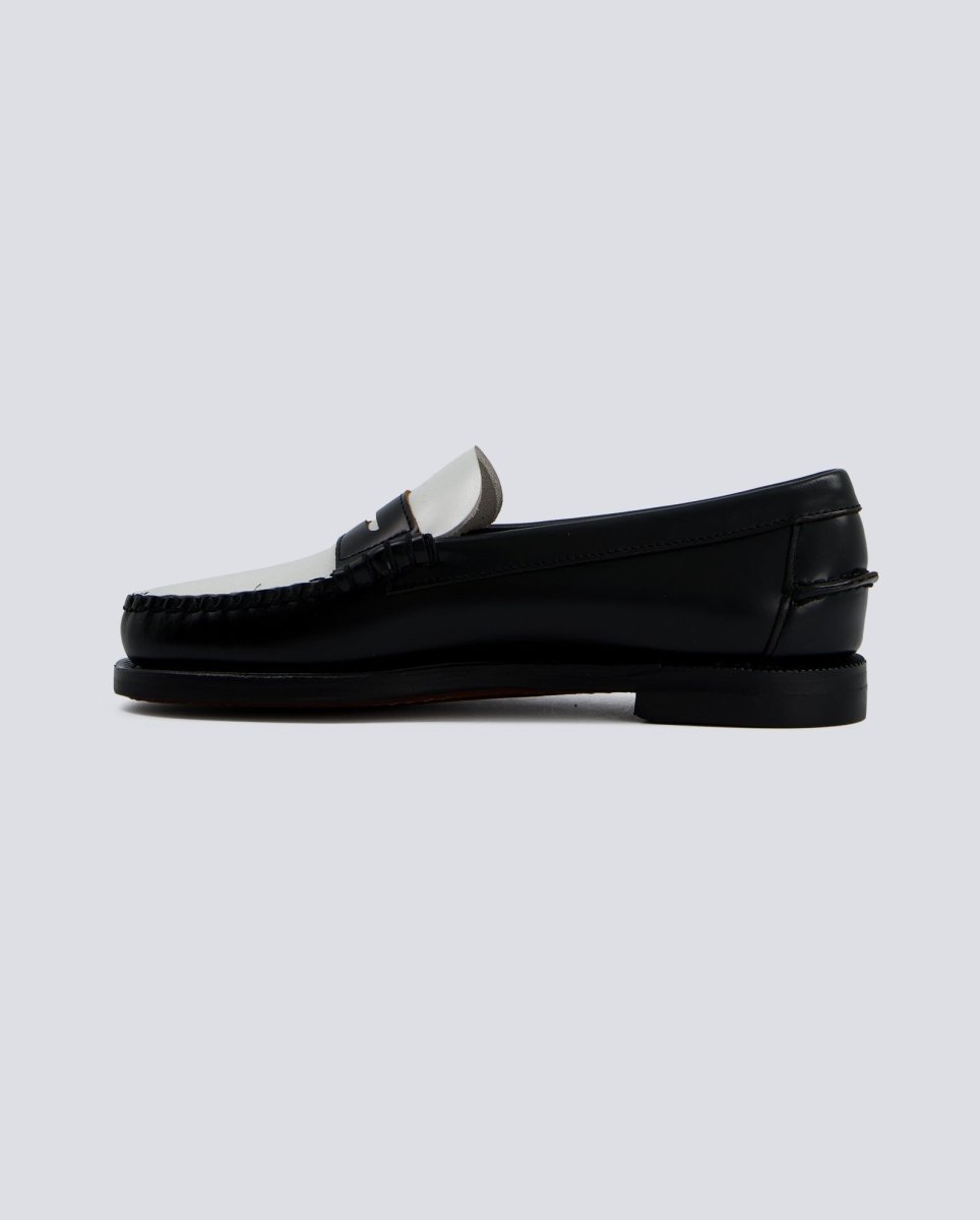 Sebago Dan Negro y Blanco Mujer