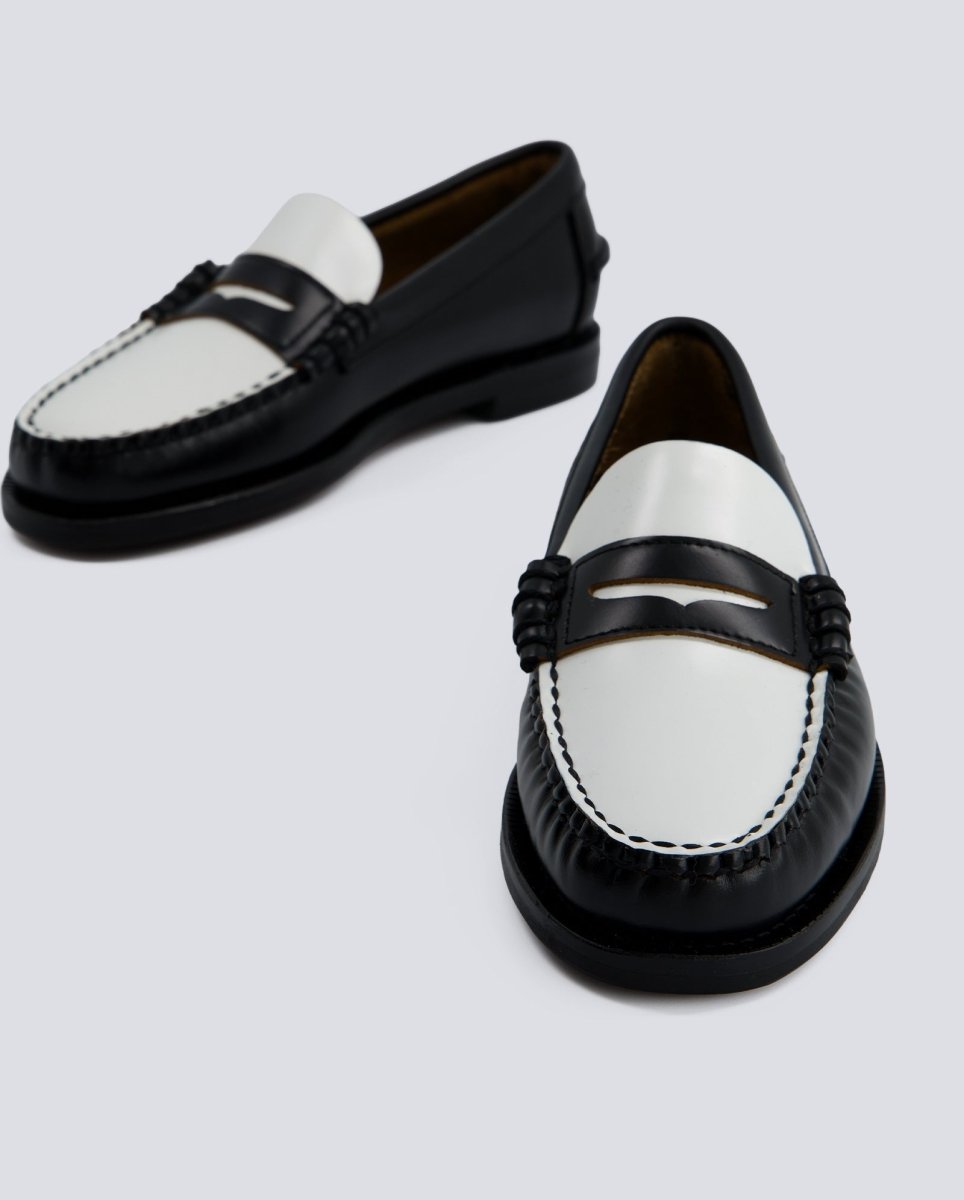 Sebago Dan Negro y Blanco Mujer