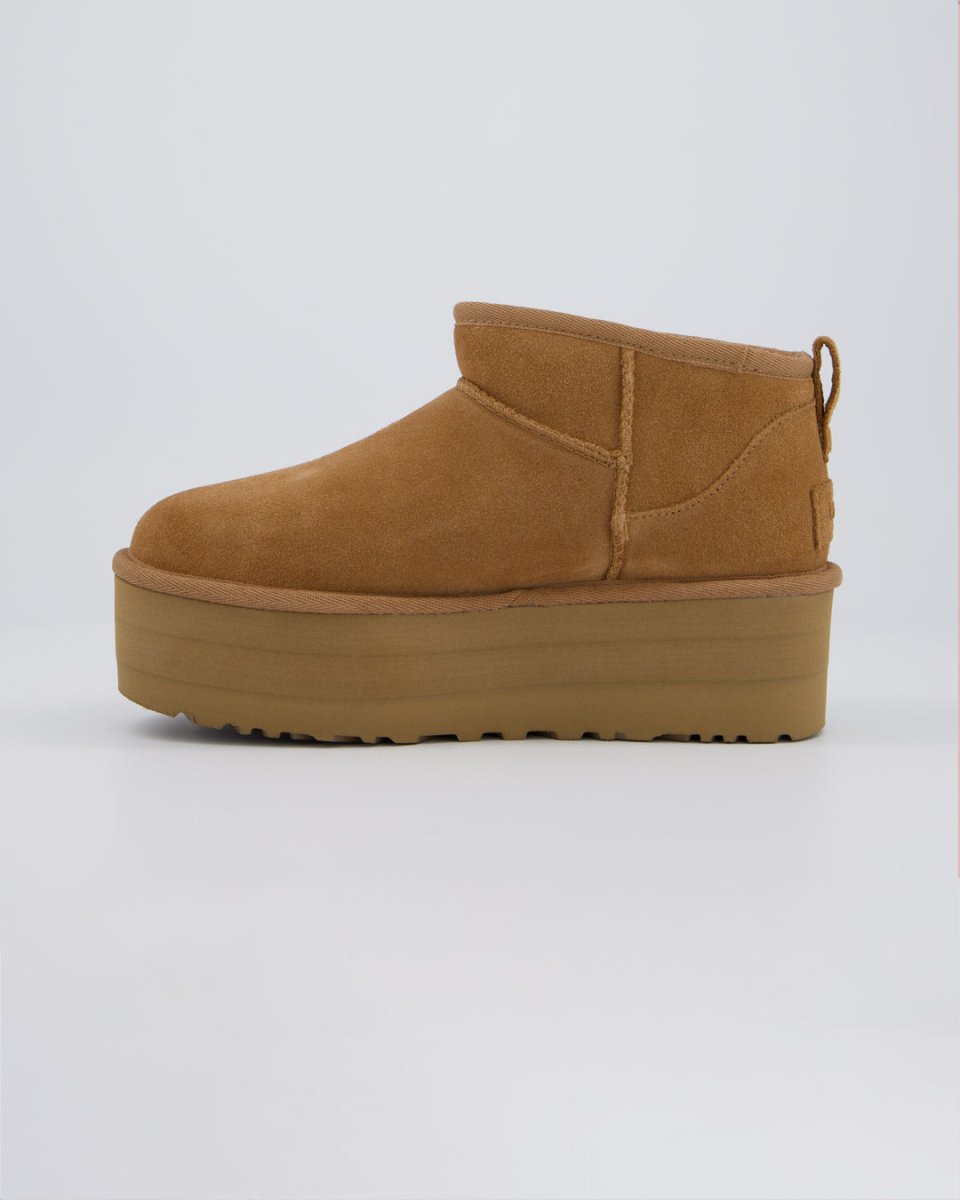 Ugg W Classic Ultra Mini Plat Marrón Mujer