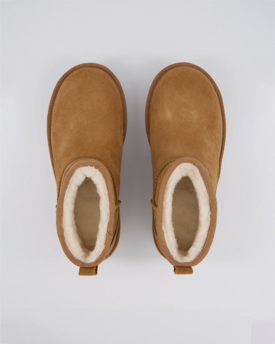 Ugg W Classic Ultra Mini Plat Marrón Mujer
