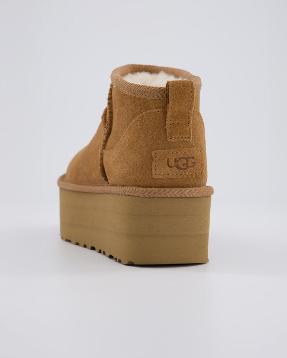 Ugg W Classic Ultra Mini Plat Marrón Mujer