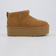 Ugg W Classic Ultra Mini Plat Marrón Mujer