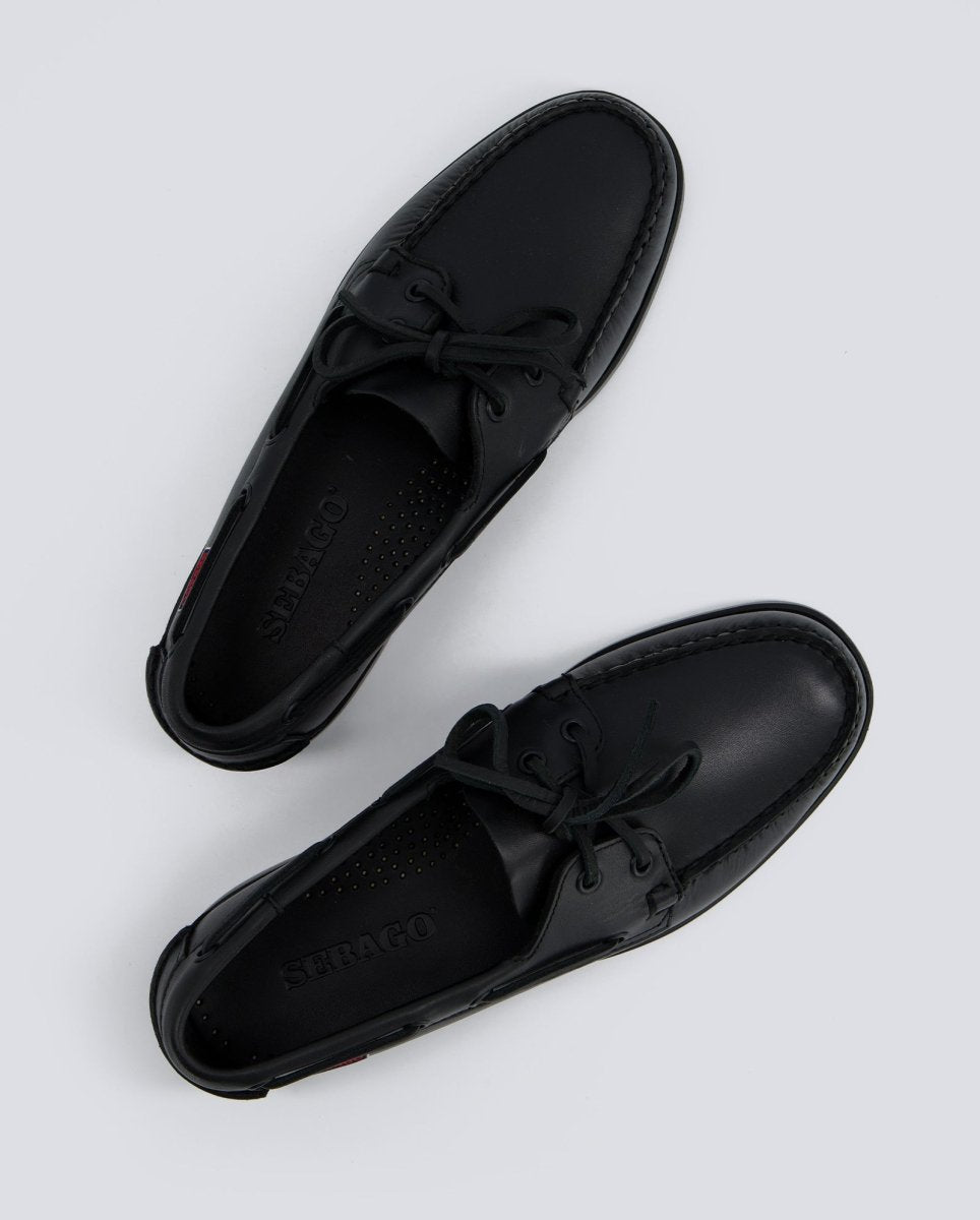 Sebago Docksides Portland Negro Hombre