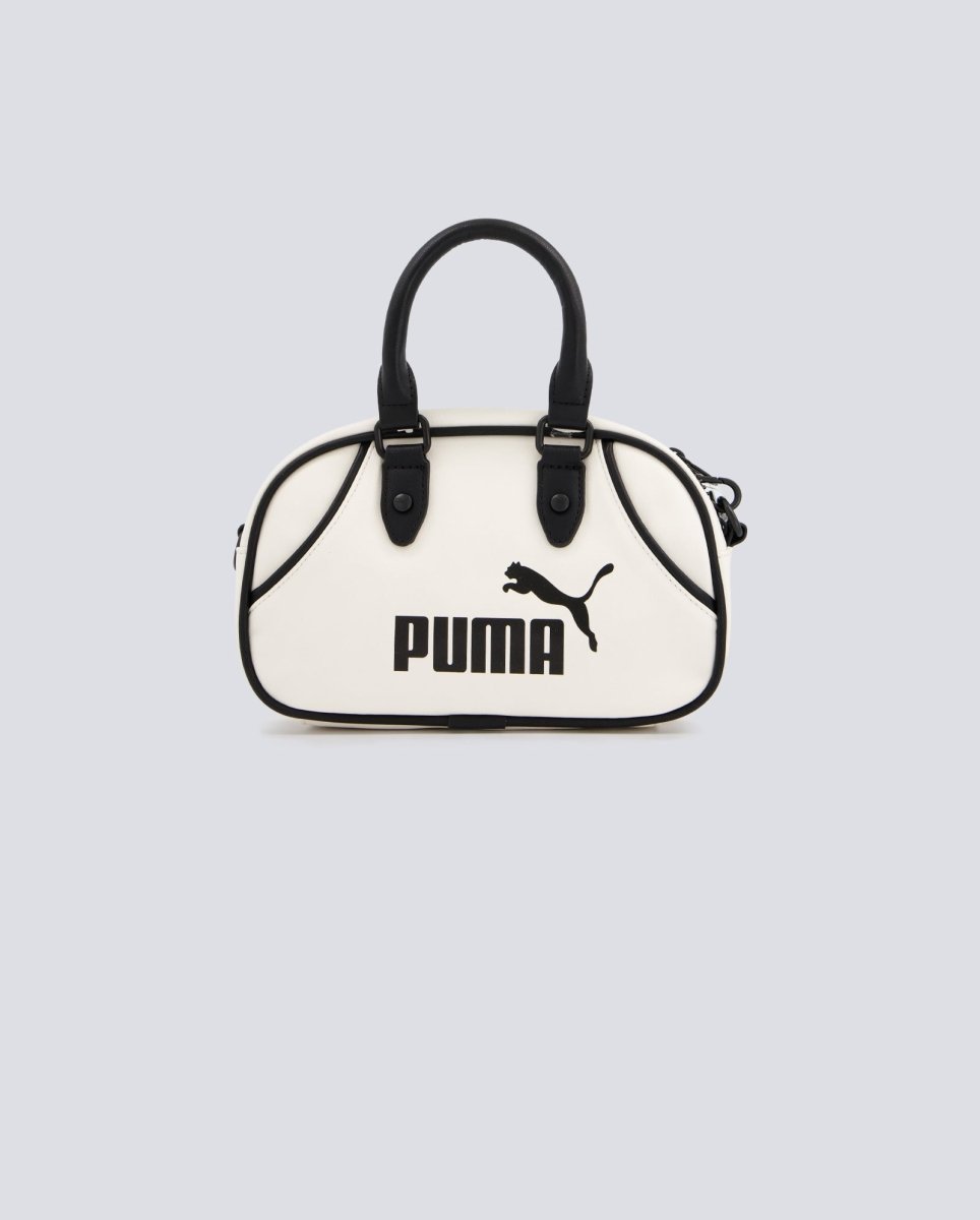 Bolso Puma Archive Mini Grip Bag Blanco Y Negro Unisex