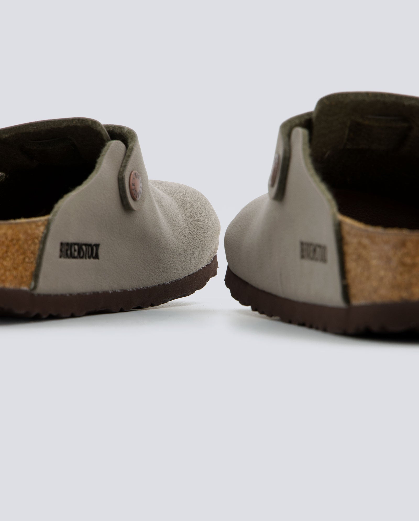 Birkenstock Boston TEX Birko-Flor Gris Hombre