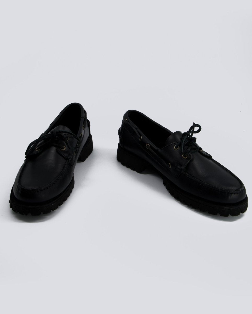 Sebago Ranger Waxy Loafers Negro Hombre