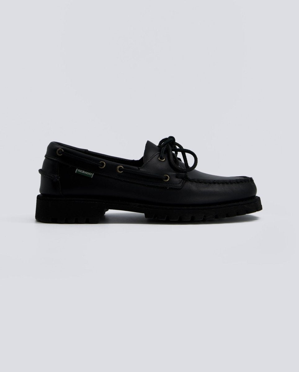 Sebago Ranger Waxy Loafers Negro Hombre