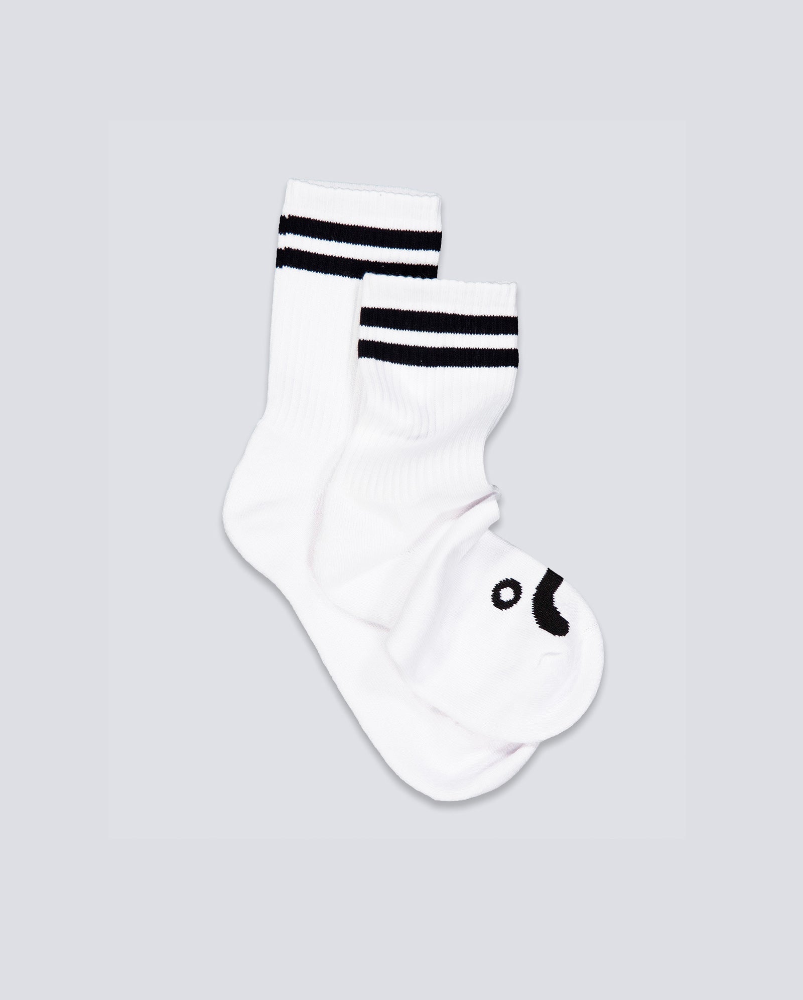 Calcetines Polar Skate Co Happy Socks Blanco Unisex