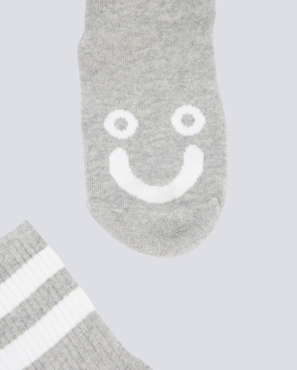 Calcetines Polar Skate Co Ribs Socks Happy Sad Gris Unisex