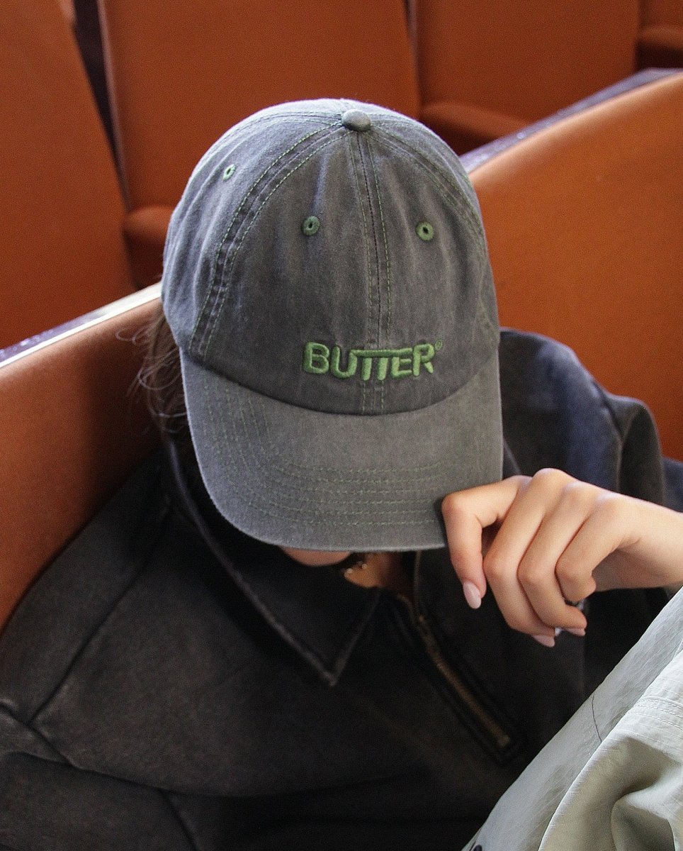 Gorra Butter Goods Rounded Logo 6 Panel Negro Unisex
