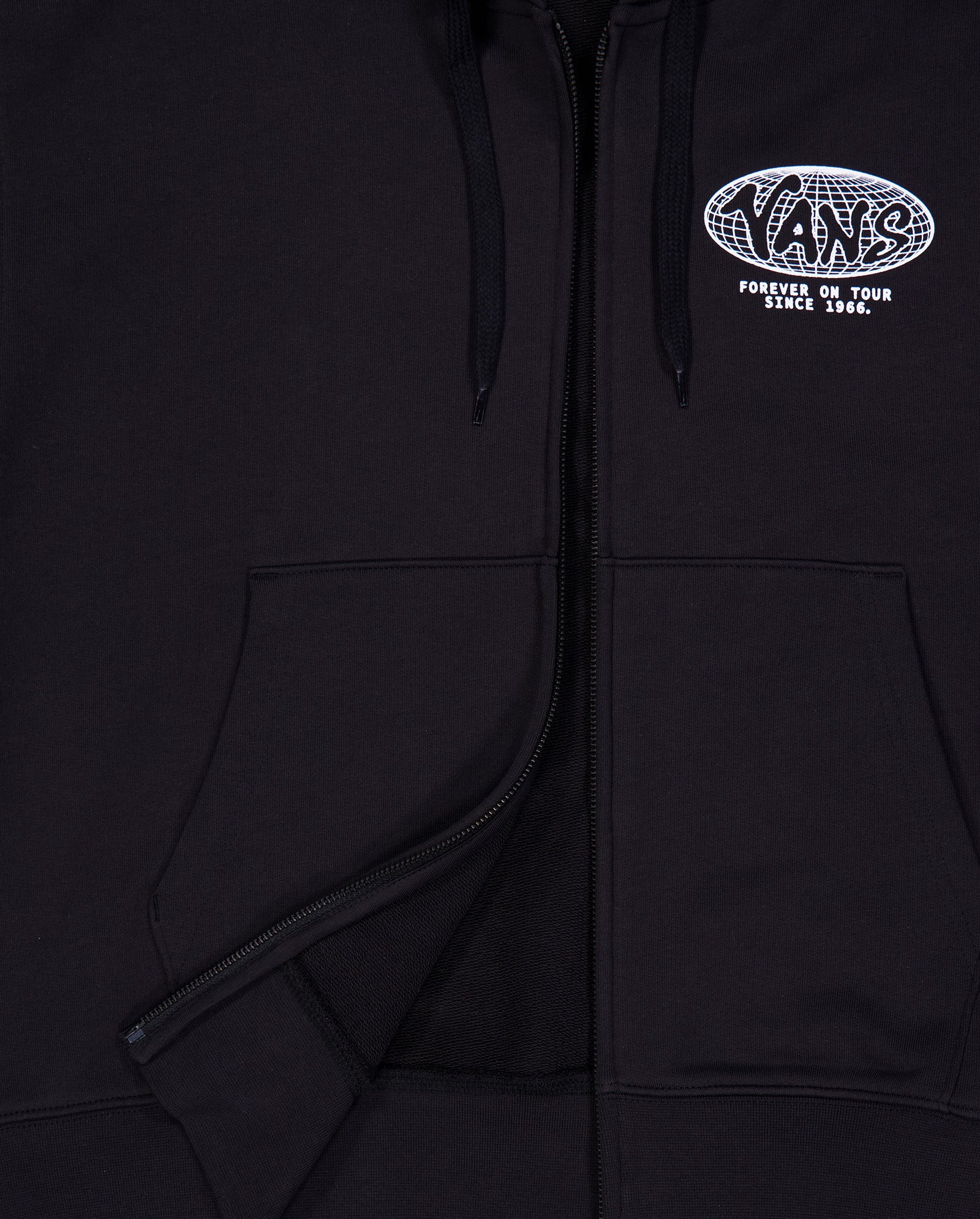 Sudadera con Capucha Vans World Tour Loose Negro Unisex
