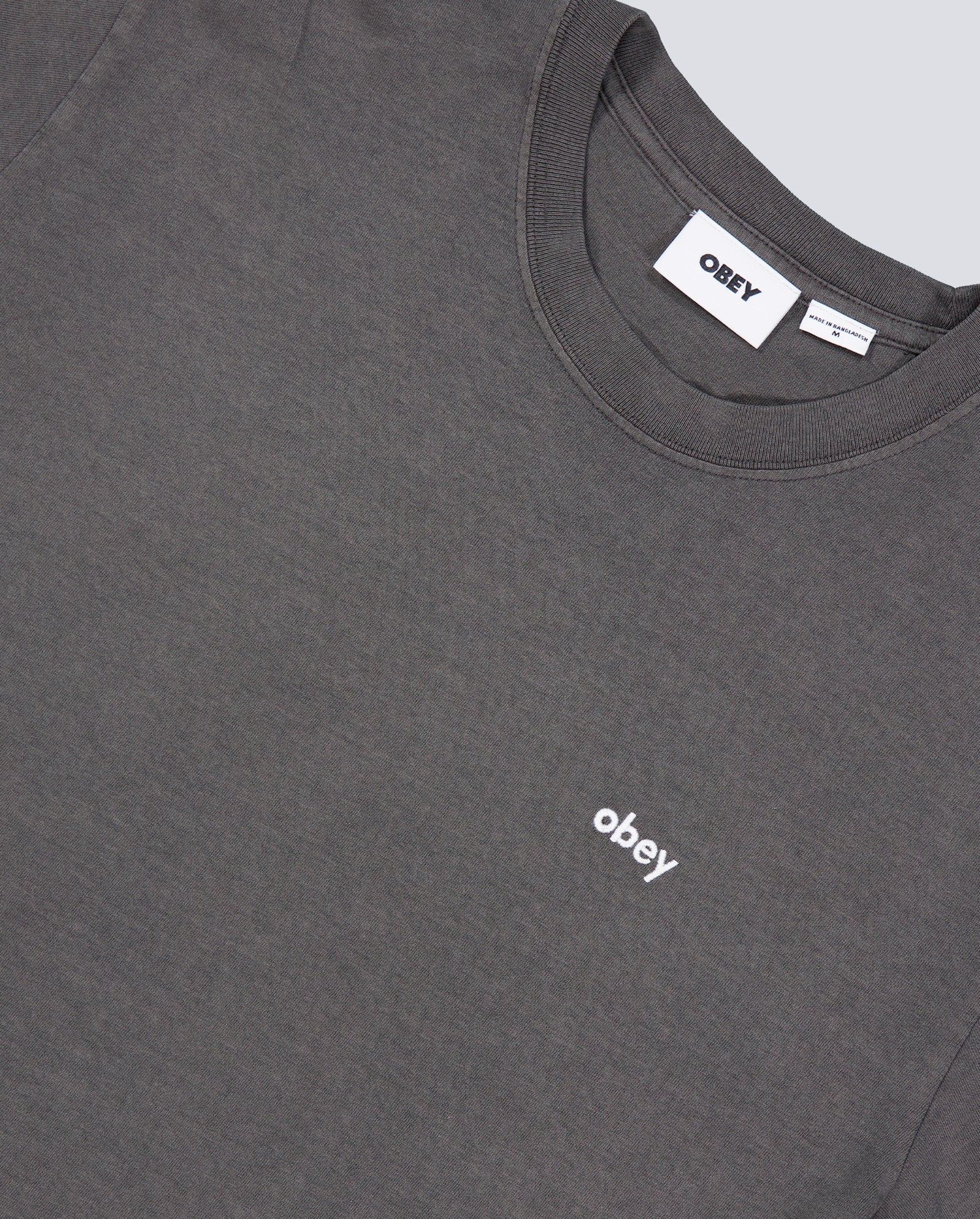Camiseta Obey Lowercase Pigment Gris Unisex
