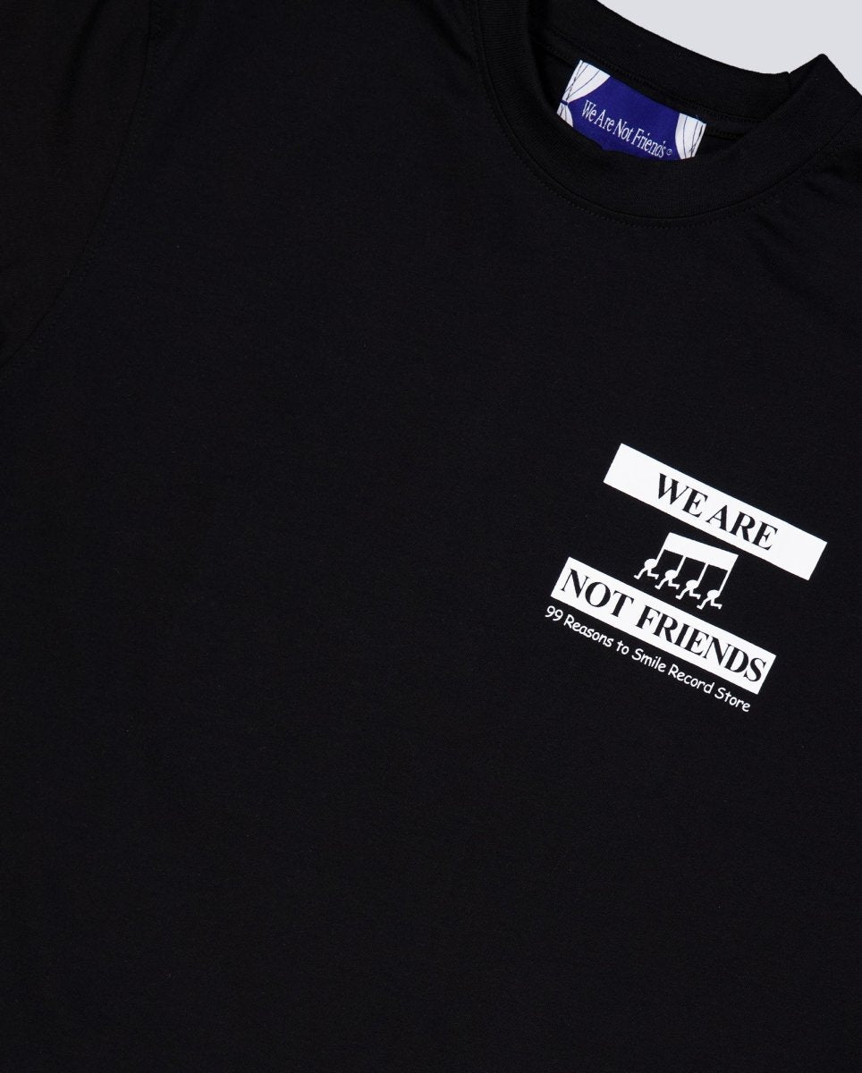 Camiseta We Are Not Friends Analog Love Negro Unisex