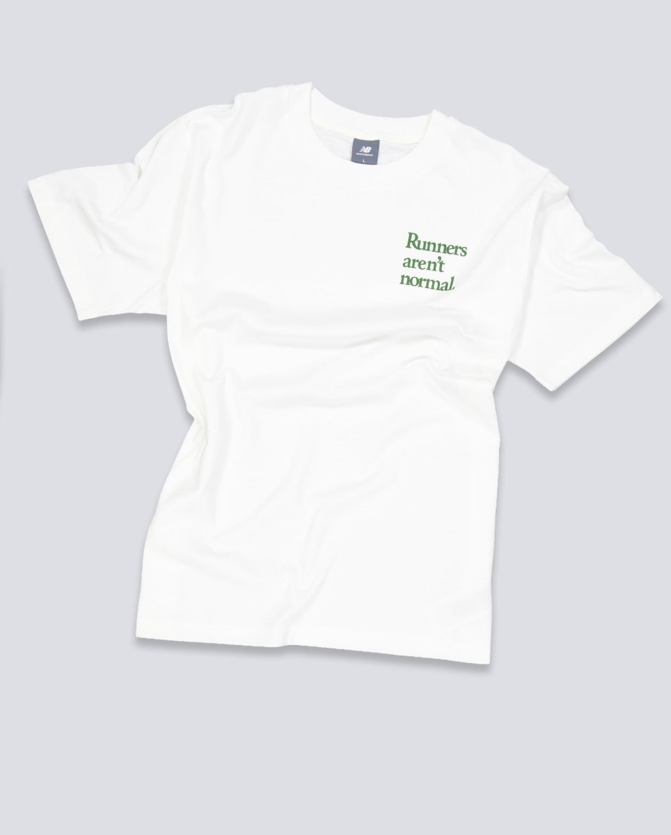 Camiseta New Balance Runners Arent Normal Blanco Unisex