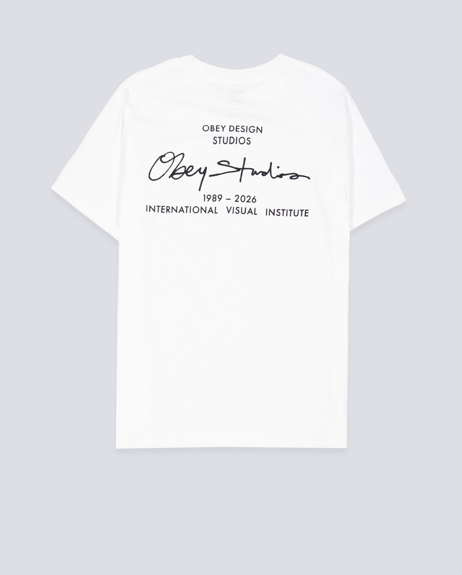 Camiseta Obey Institute Pigment Blanco Unisex