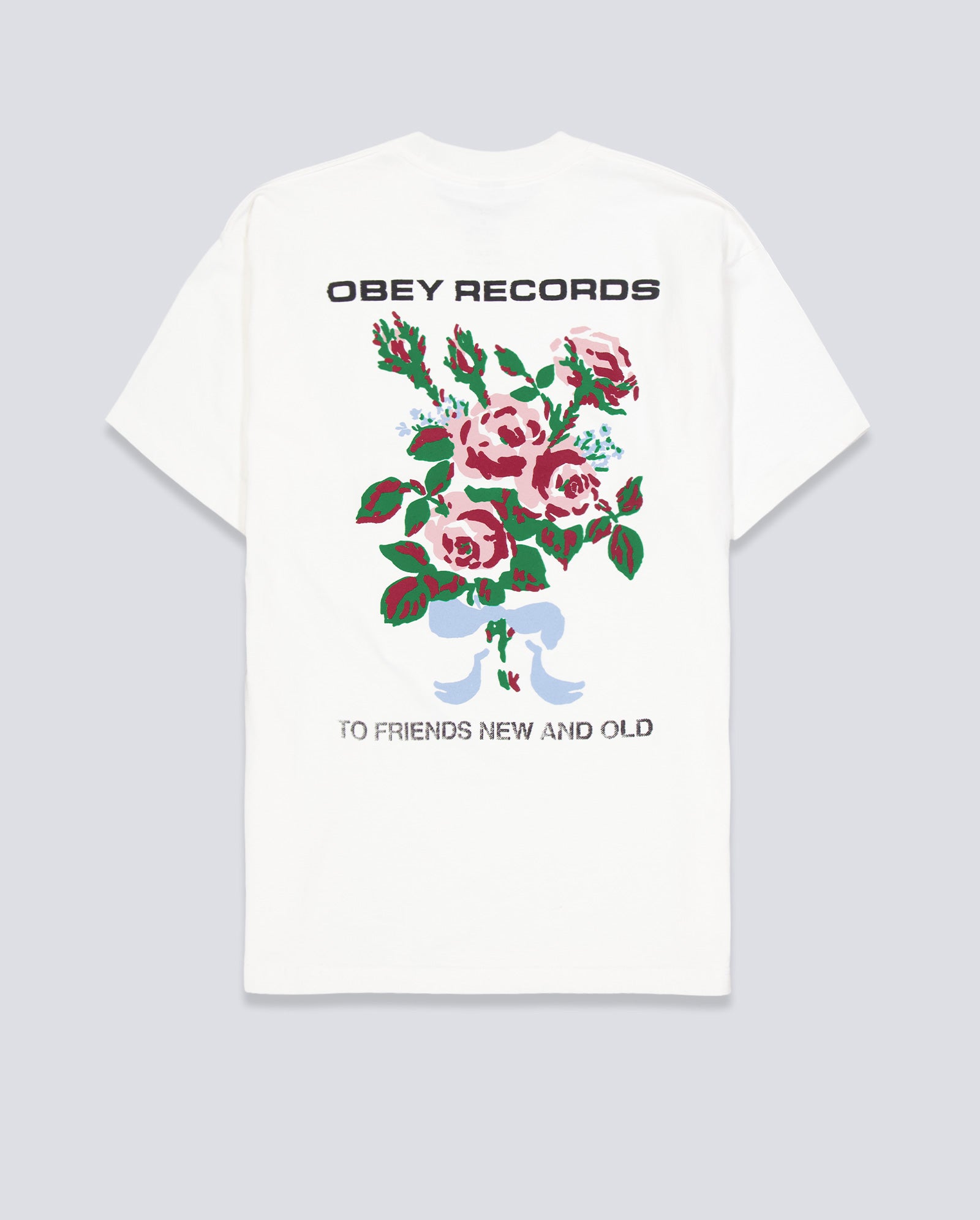 Camiseta Obey To New Friends And Old Blanco Unisex