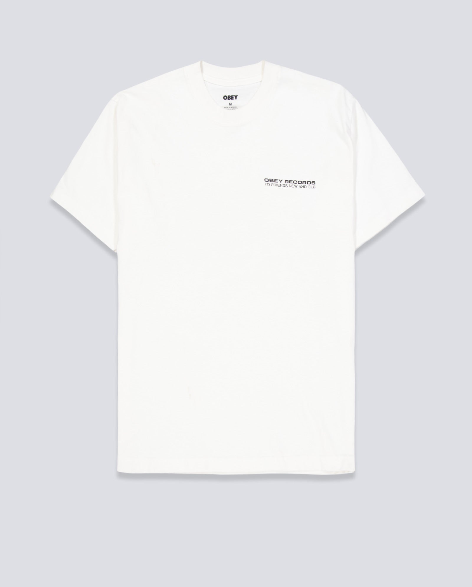 Camiseta Obey To New Friends And Old Blanco Unisex