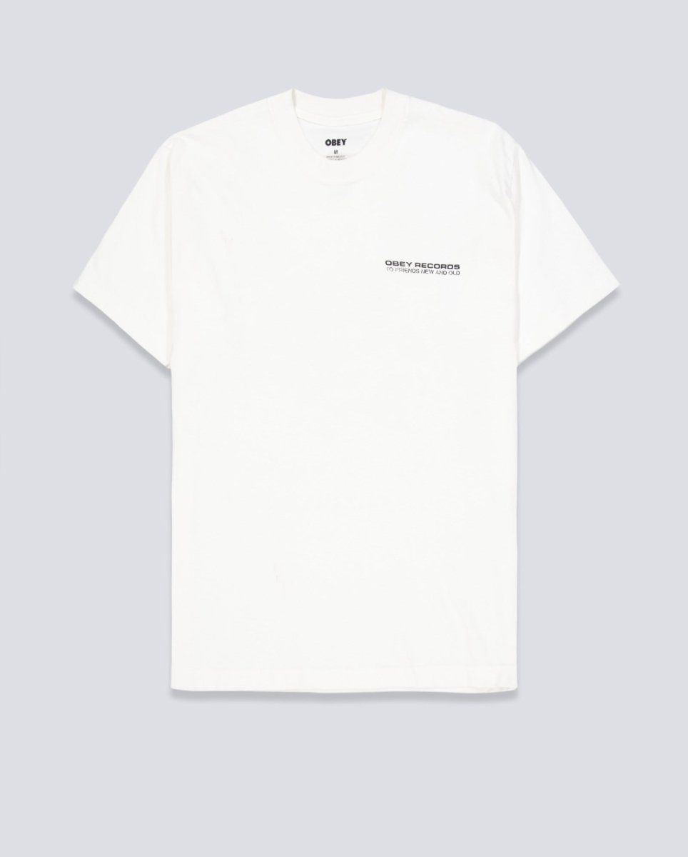 Camiseta Obey To New Friends And Old Blanco Unisex