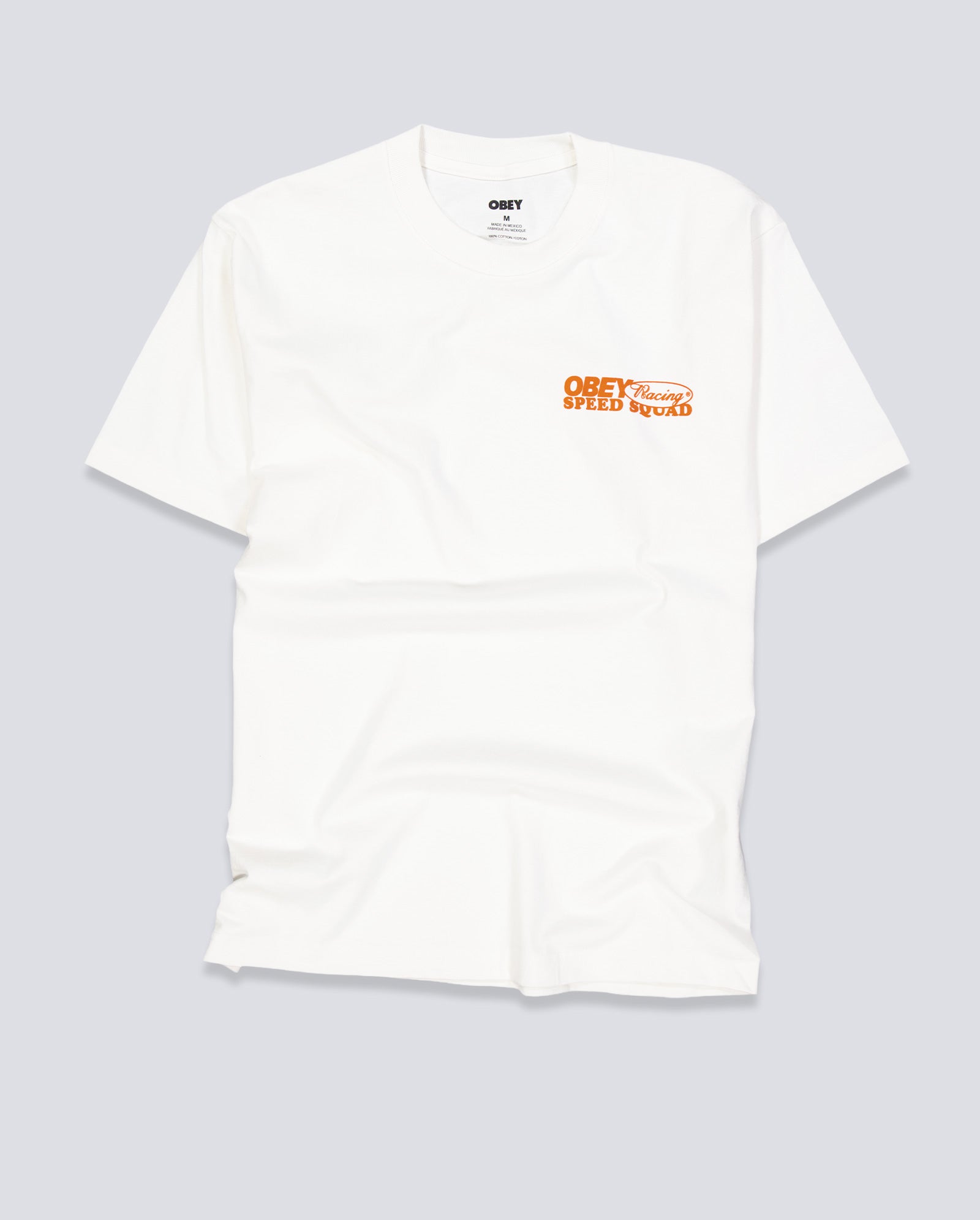 Camiseta Obey Speed Squad Blanco Unisex