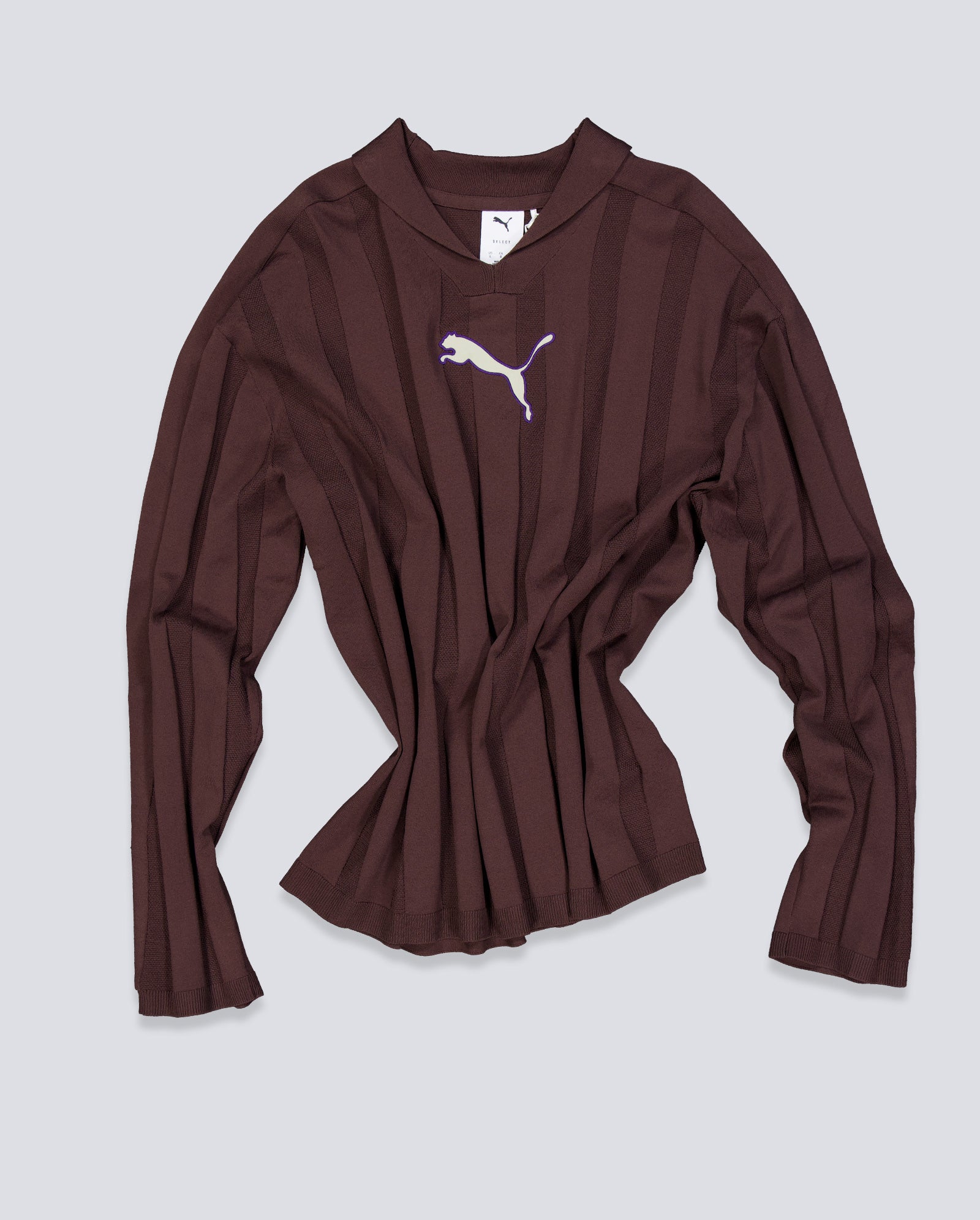 Polo Manga Larga Puma T7 Marrón Unisex