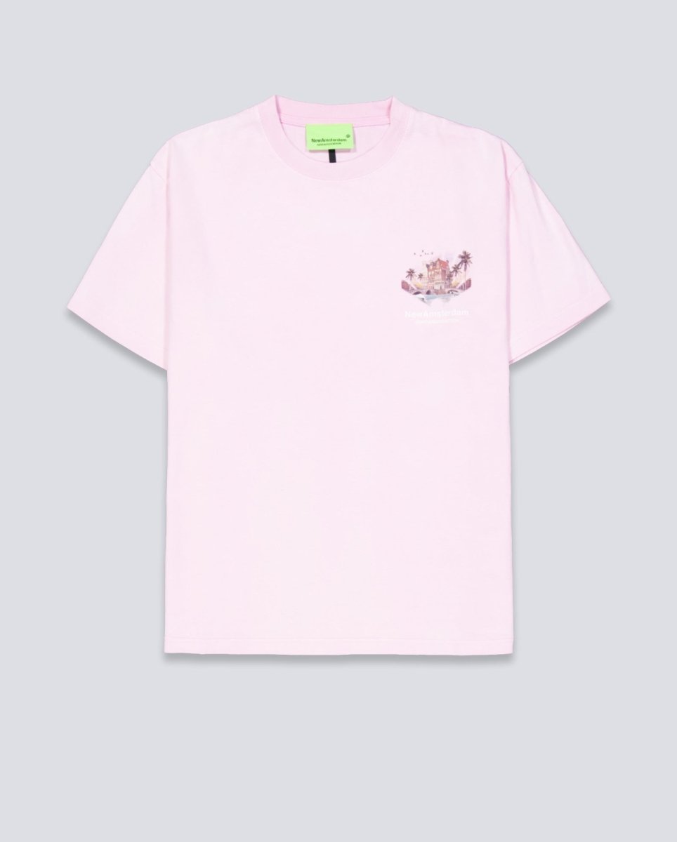 Camiseta New Amsterdam Tropical Tee Rosa Unisex