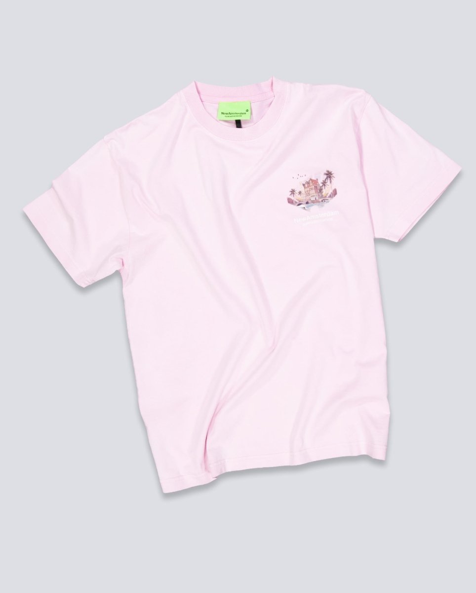 Camiseta New Amsterdam Tropical Tee Rosa Unisex
