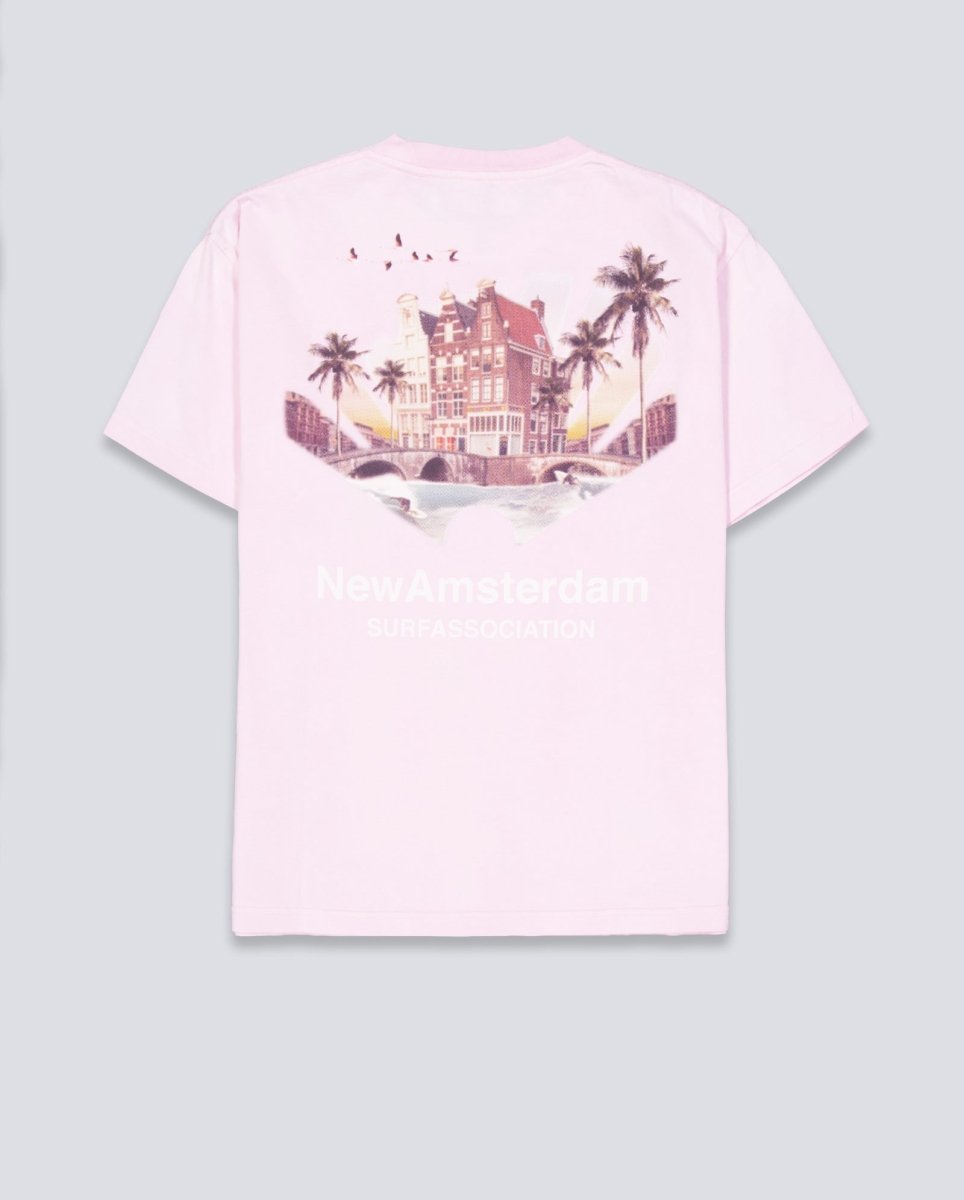Camiseta New Amsterdam Tropical Tee Rosa Unisex