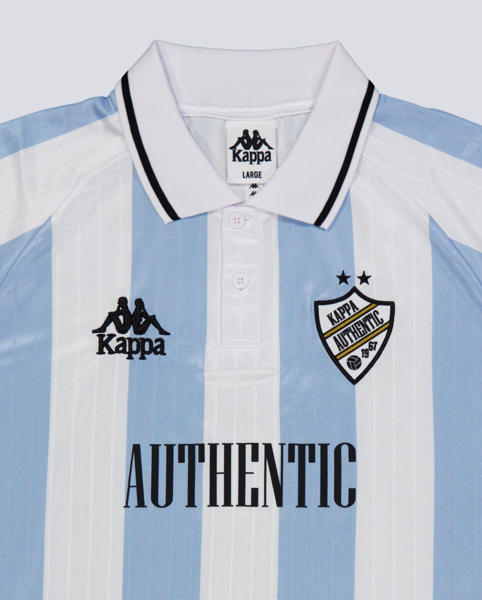 Camiseta Kappa Authentic Shailen Azul Y Blanco Unisex