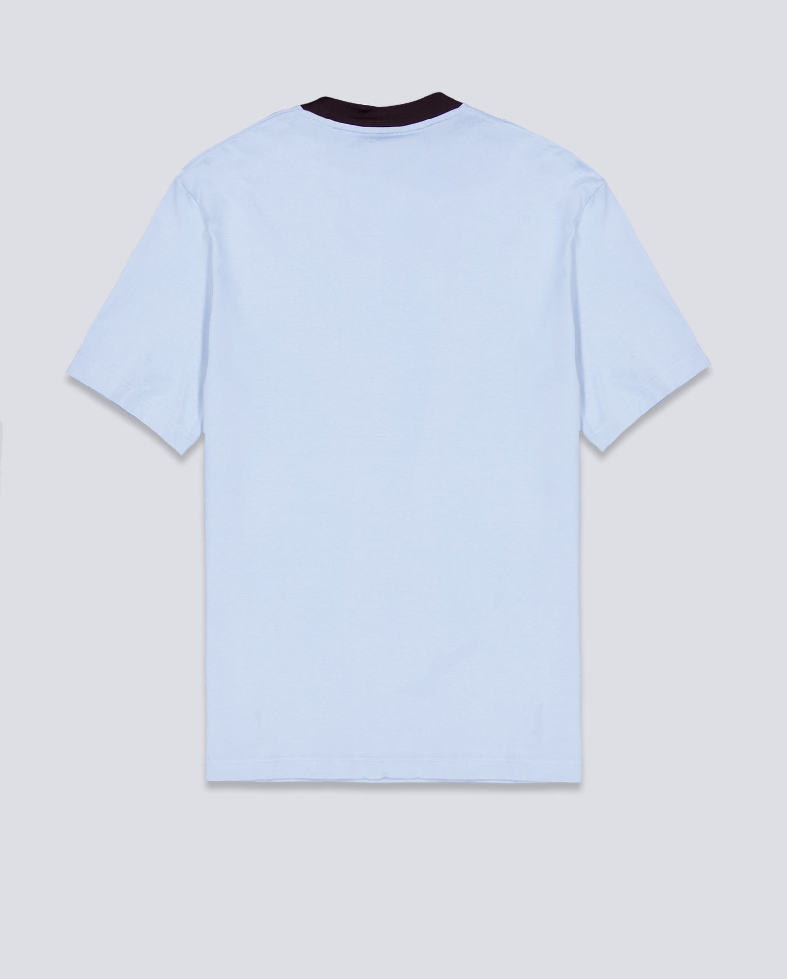 Camiseta Lacoste Cuello Contraste Azul Unisex