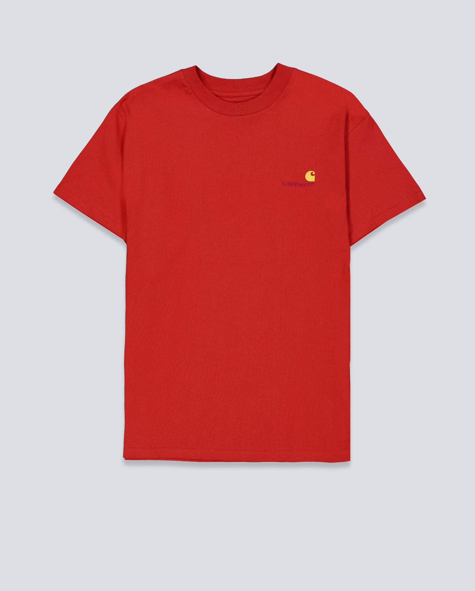 Camiseta Carhartt WIP American Scripts Rojo Unisex