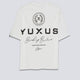 Camiseta Yuxus Hammer Azure Blanco Unisex