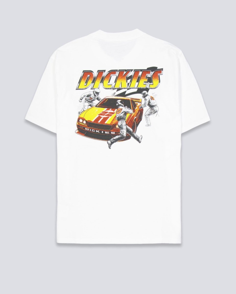 Camiseta Dickies Nashport Pit Crew Blanco Unisex