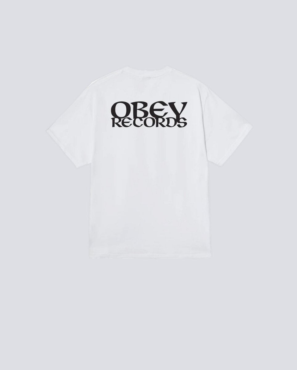 Camiseta Obey Records Ear Blanco Hombre