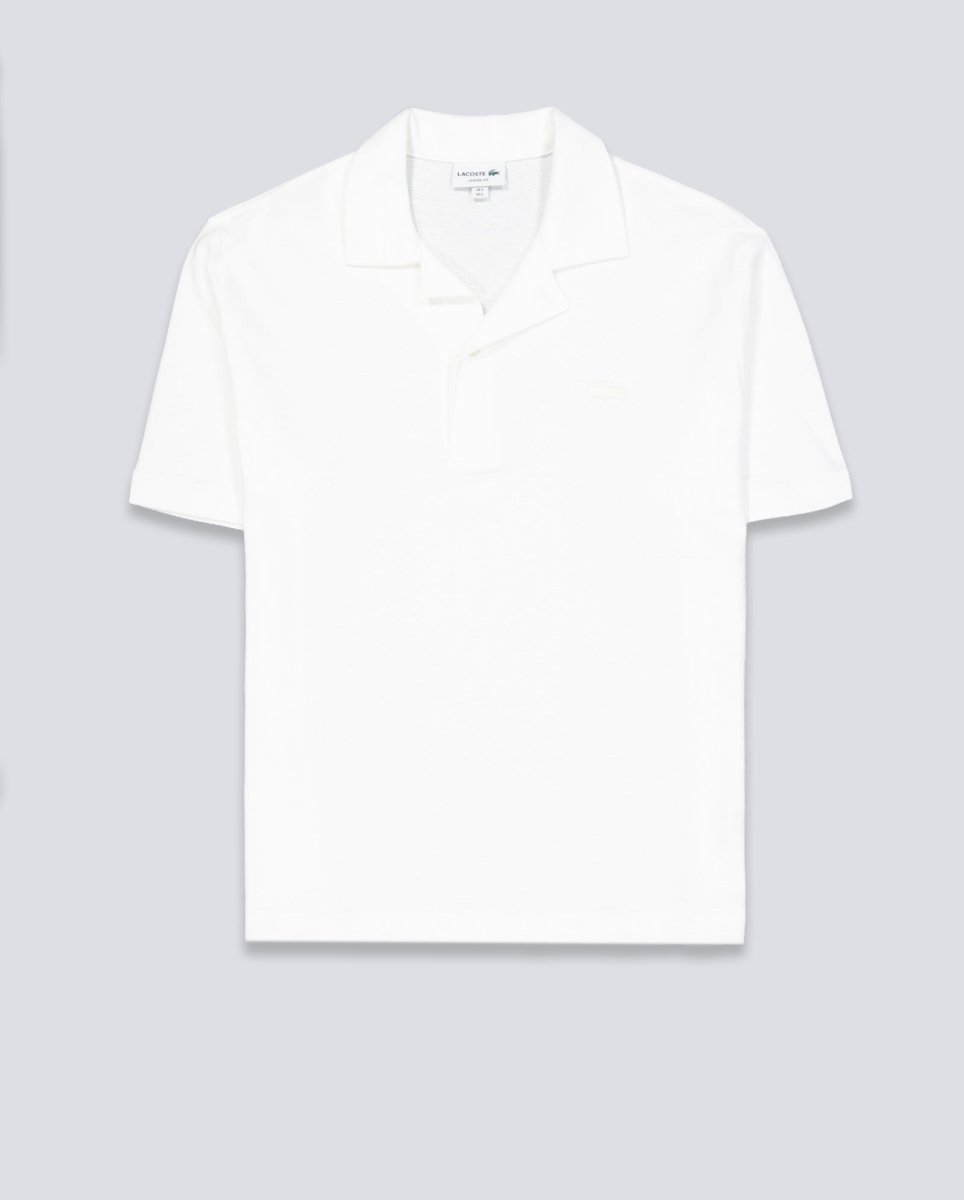 Polo Lacoste Manga Corta Blanco Hombre