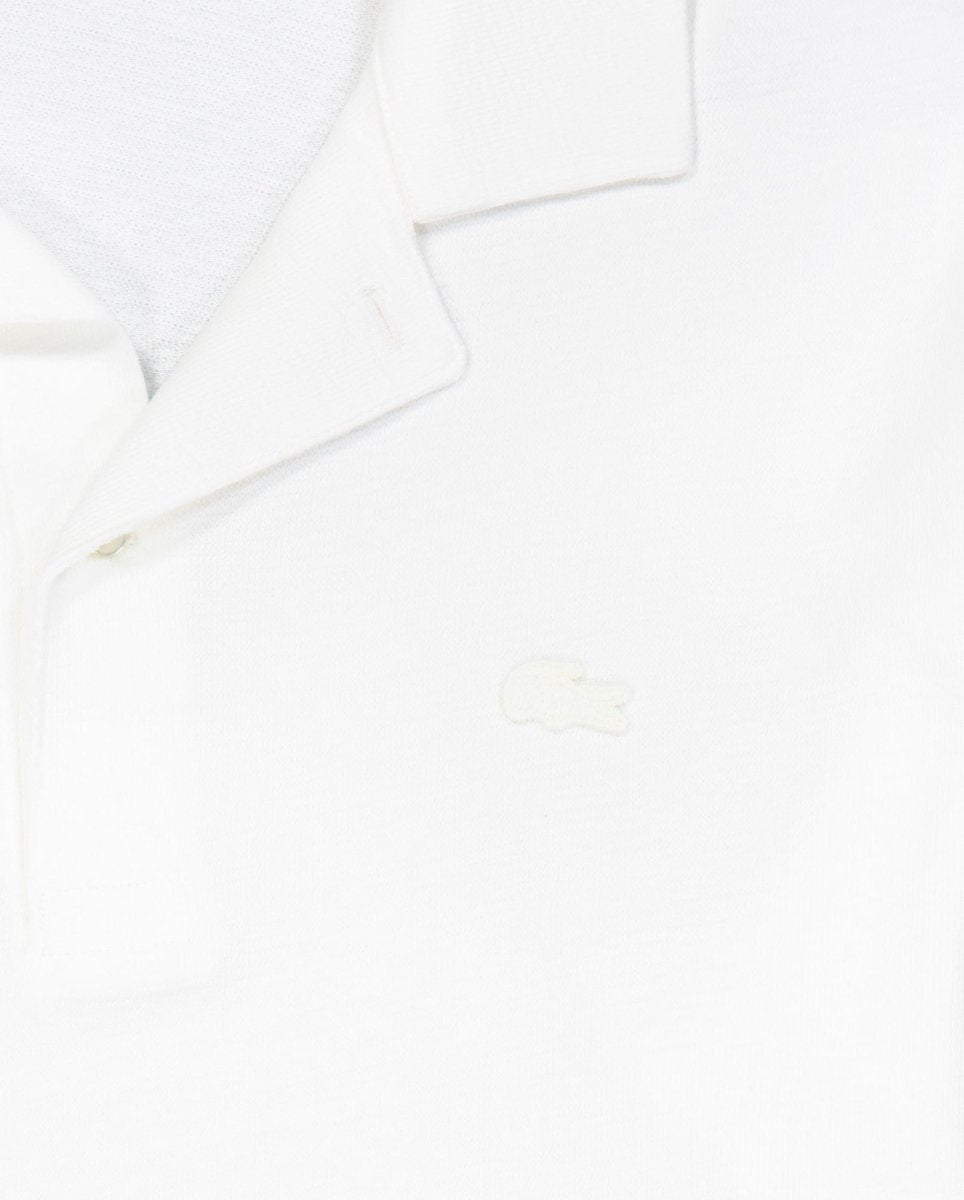 Polo Lacoste Manga Corta Blanco Hombre