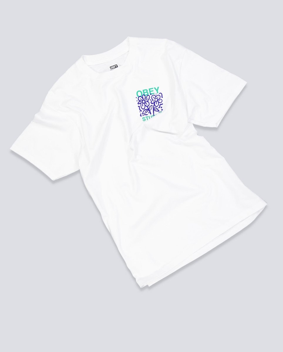 Camiseta Obey Grown With Love Blanco Unisex