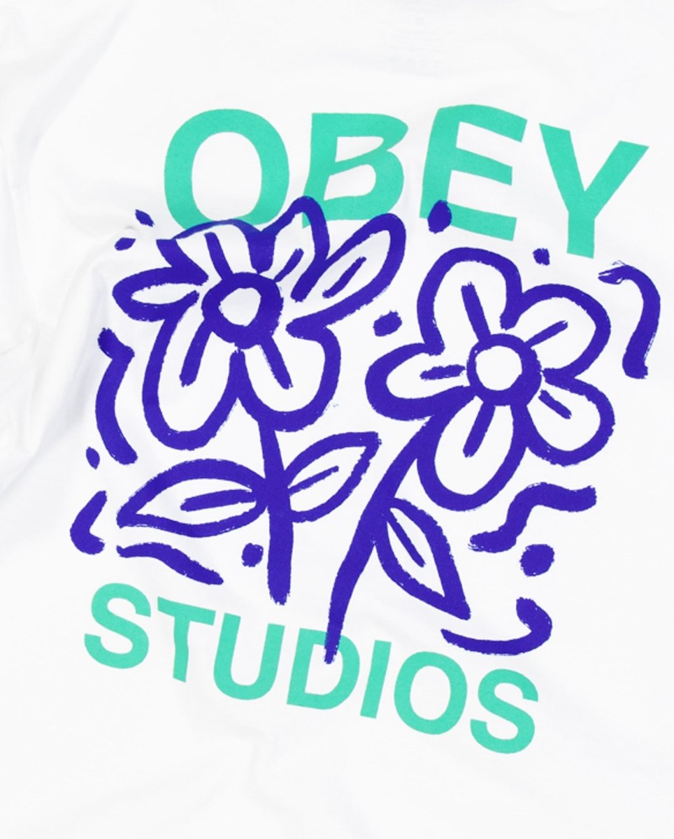 Camiseta Obey Grown With Love Blanco Unisex