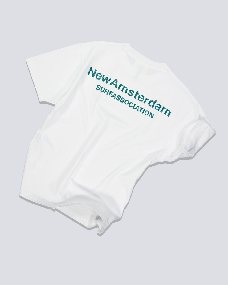 Camiseta New Amsterdam Surf Association Logo Tee Blanco Unisex